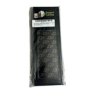 Desert Cactus Purdue University Tie Mens OS Black Gold Logo Boilermakers NCAA